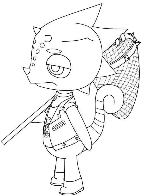 Раскраска animal Crossing