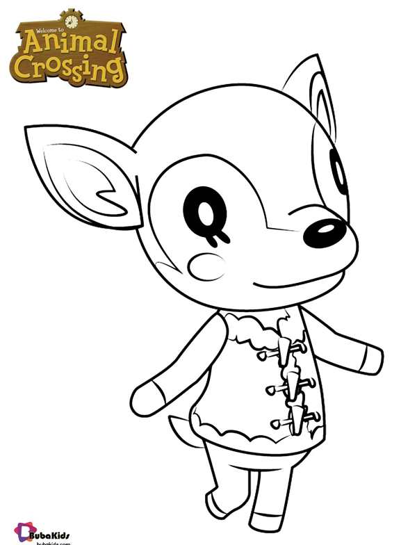 Раскраска animal Crossing