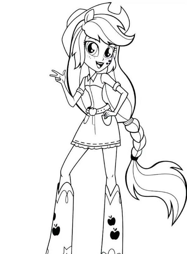 Раскраска my little Pony Эпплджек