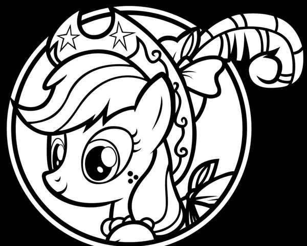 Раскраска my little Pony Эпплджек