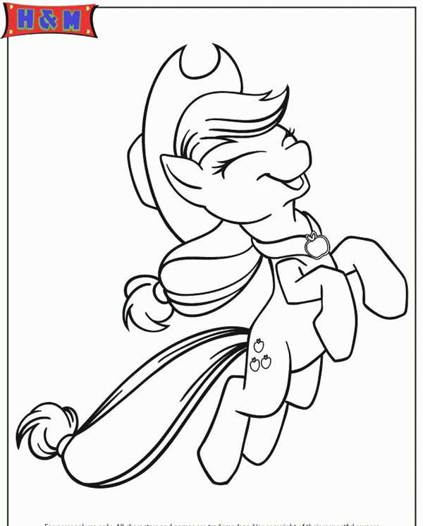 Раскраска my little Pony Эпплджек