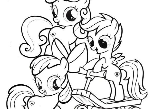 My little Pony 'GKL;tr раскраска