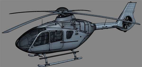 Eurocopter ec130 чертеж