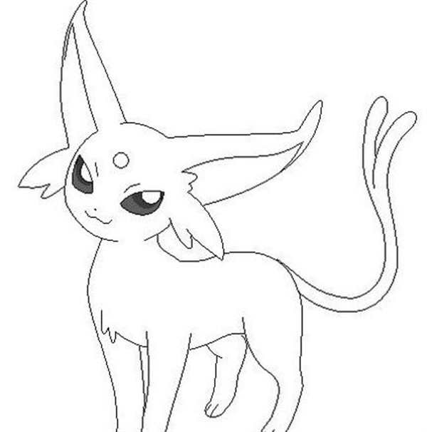 Покемонов Eevee раскраска