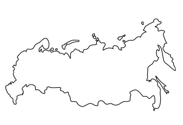 Контурная карта Евразии со странами