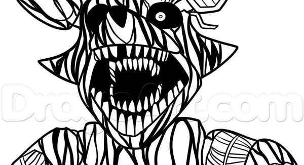 Раскраска Фантома Бонни из FNaF Начни Волшебное Искусство
