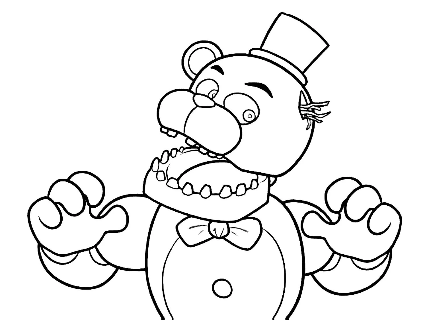 Раскраска Фантома Бонни из FNaF Начни Волшебное Искусство
