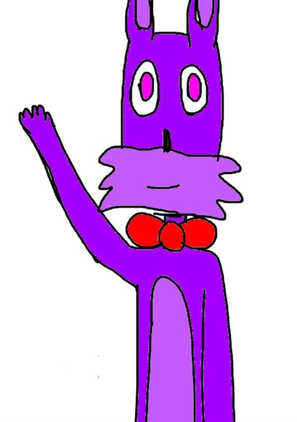 Раскраска Фантома Бонни из FNaF Начни Волшебное Искусство