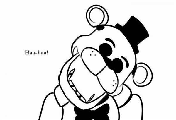 Раскраска Фантома Бонни из FNaF Начни Волшебное Искусство