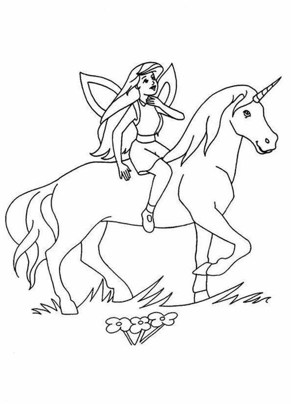 Раскраска Единороги