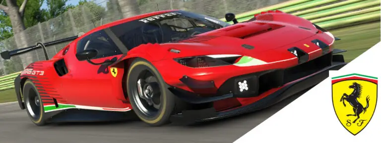 Раскраска Феррари 296 GT3 Ваши Руки На Старт