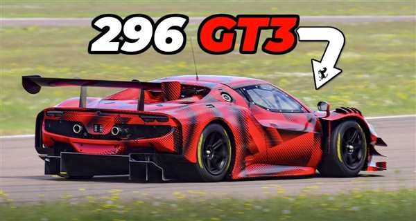 Раскраска Феррари 296 GT3 Ваши Руки На Старт