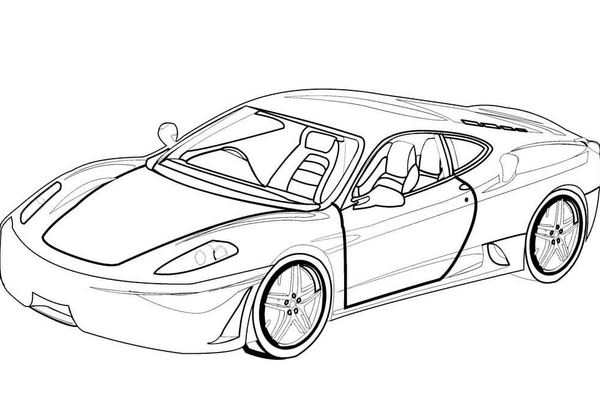 Раскраска Феррари 296 GT3 Ваши Руки На Старт