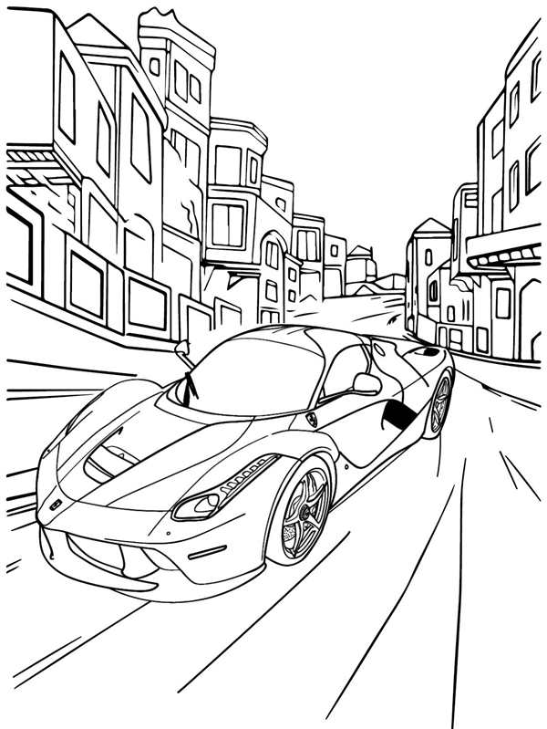 Ferrari 458 Italia раскраска