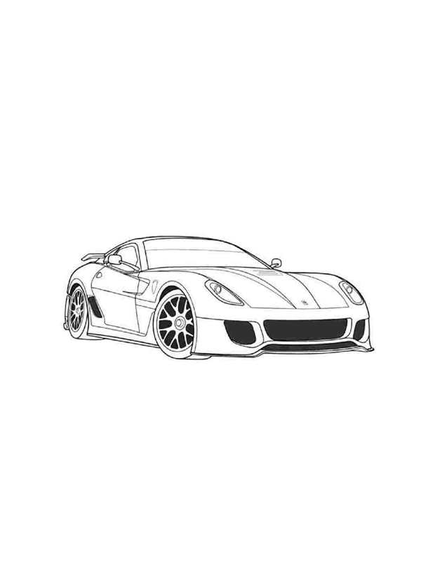 Раскраски Феррари 458