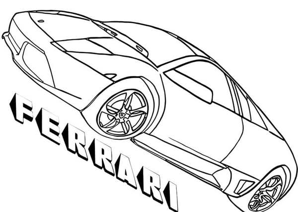 Феррари ф40 раскраска
