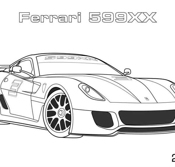 Раскраска Феррари 458 Италия