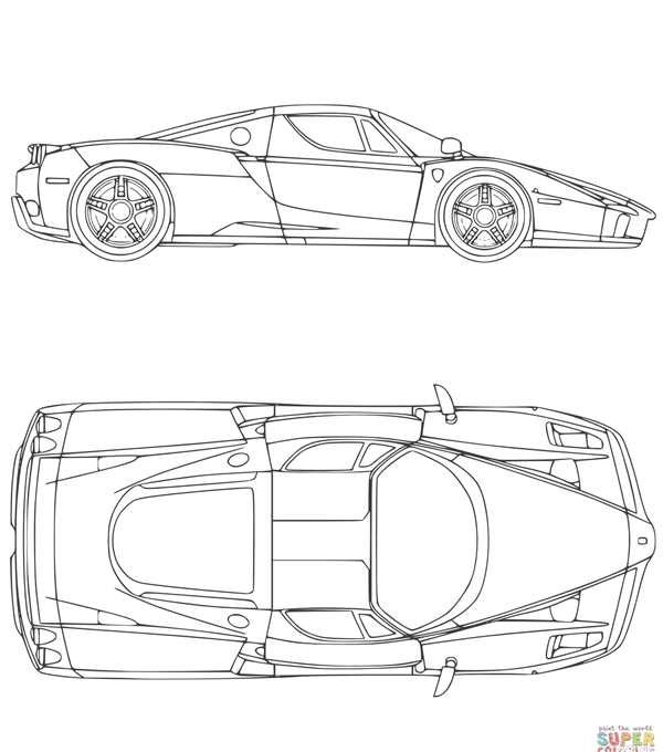 Ferrari f40 раскраска