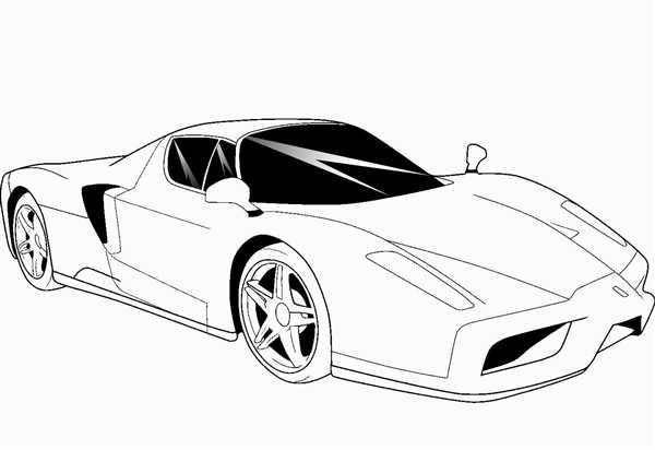 Ferrari f40 раскраска