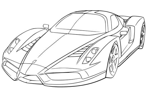 Раскраска Ferrari FXX