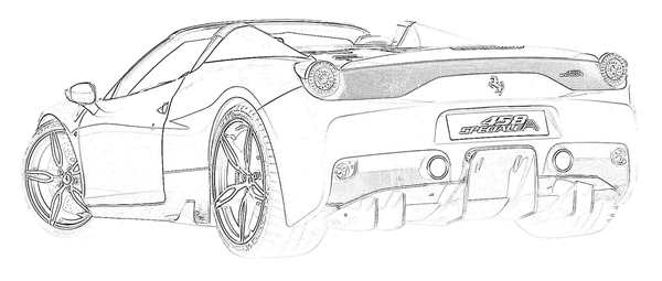 Раскраска Феррари F40 Внедряя Стиль Короля Автошася
