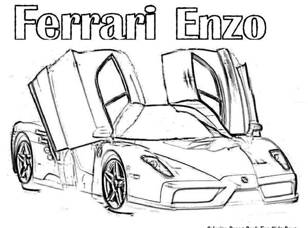 Ferrari f40 раскраска