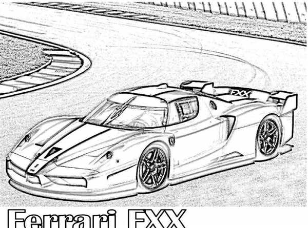 Ferrari f40 раскраска