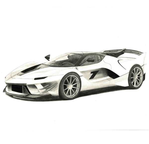 Раскраска Ferrari FXX