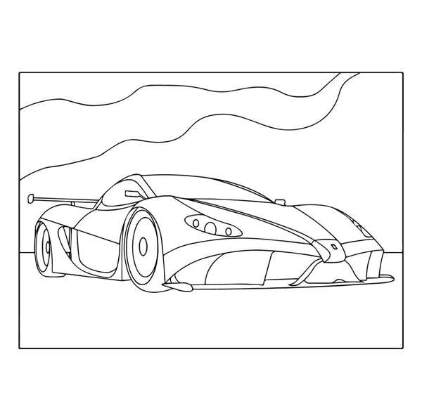 Раскраска Феррари FXX K Малышева АвтоИгра