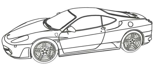 Раскраска Феррари FXX K Малышева АвтоИгра