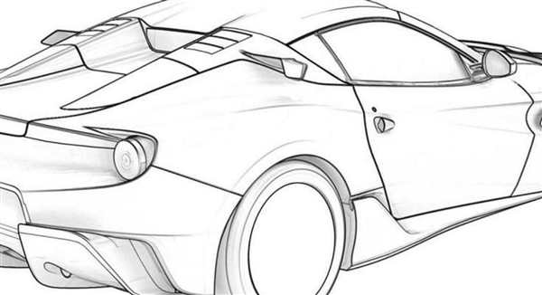 Ferrari f40 раскраска