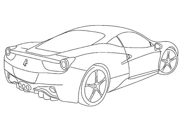 Ferrari f40 раскраска