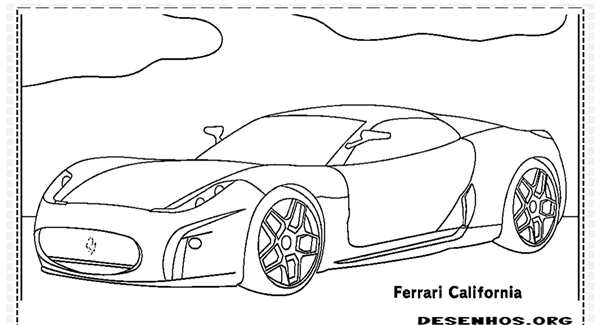 Раскраска Феррари LaFerrari и F150 для Творчества