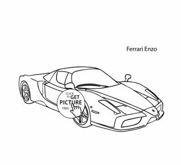 Раскраска Ferrari FXX