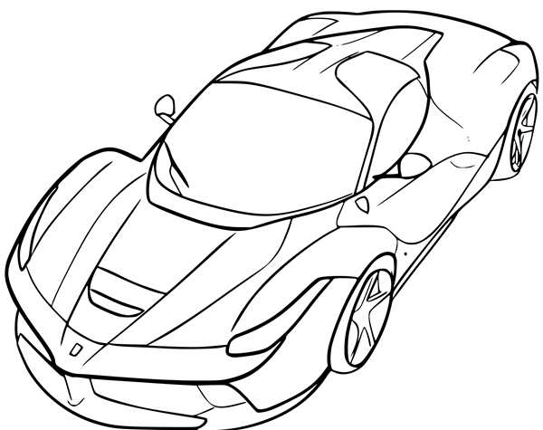 Ferrari f40 раскраска