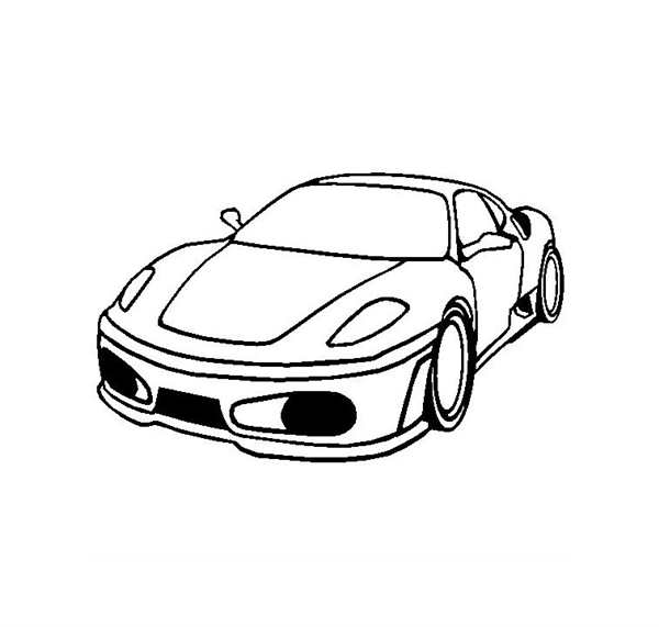 Раскраски Феррари 458