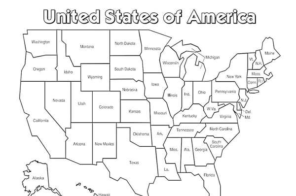 Флаг США раскраска