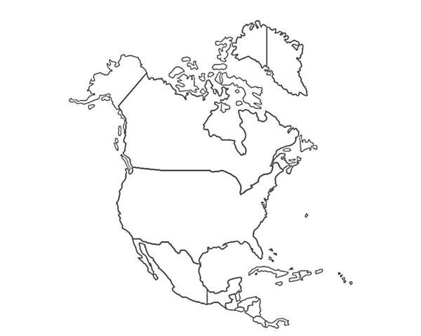 Очертания США