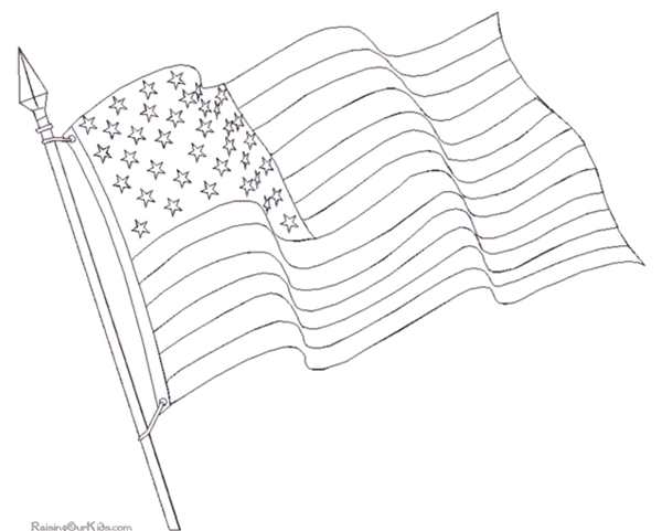 Раскрасить флаг США