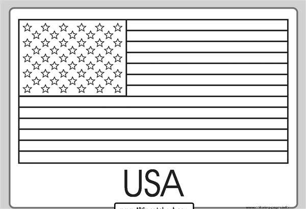 Карта США со Штатами раскраска