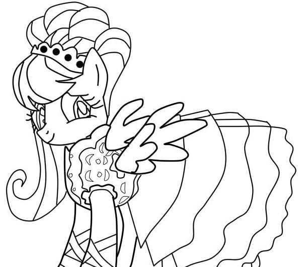 My little Pony раскраска Рарити