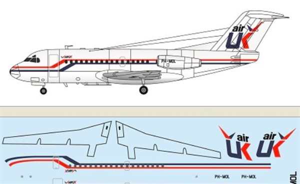 Fokker 100 план-схема