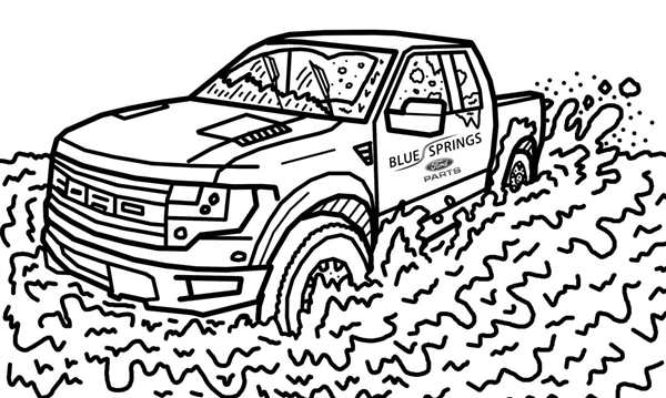 Раскраска Ford f150