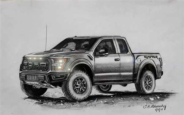 Раскраска Форд ф 150 Раптор