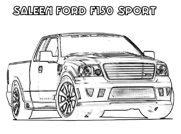 Раскраска Ford F150 Создай Машину Своими Руками