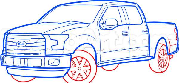 Раскраска Ford F150 Создай Машину Своими Руками