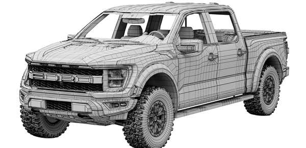 Раскраска Ford F150 Создай Машину Своими Руками