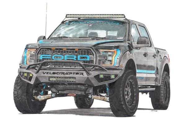 Раскраска Ford F150 Создай Машину Своими Руками