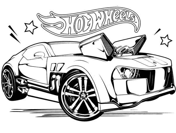 Раскраска. Гоночные автомобили