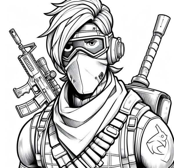 Раскраска Fortnite